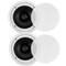 Pyle In-Wall / In-Ceiling Speakers, 2-Way Flush Mount Home Speaker Pair, 250 Watt PDIC1681RD - alternate 1